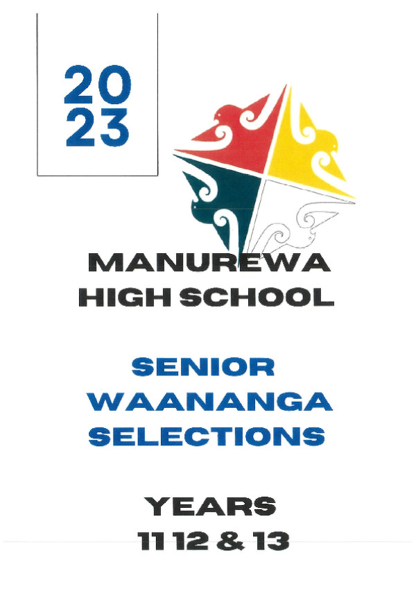 Senior Waananga Selections