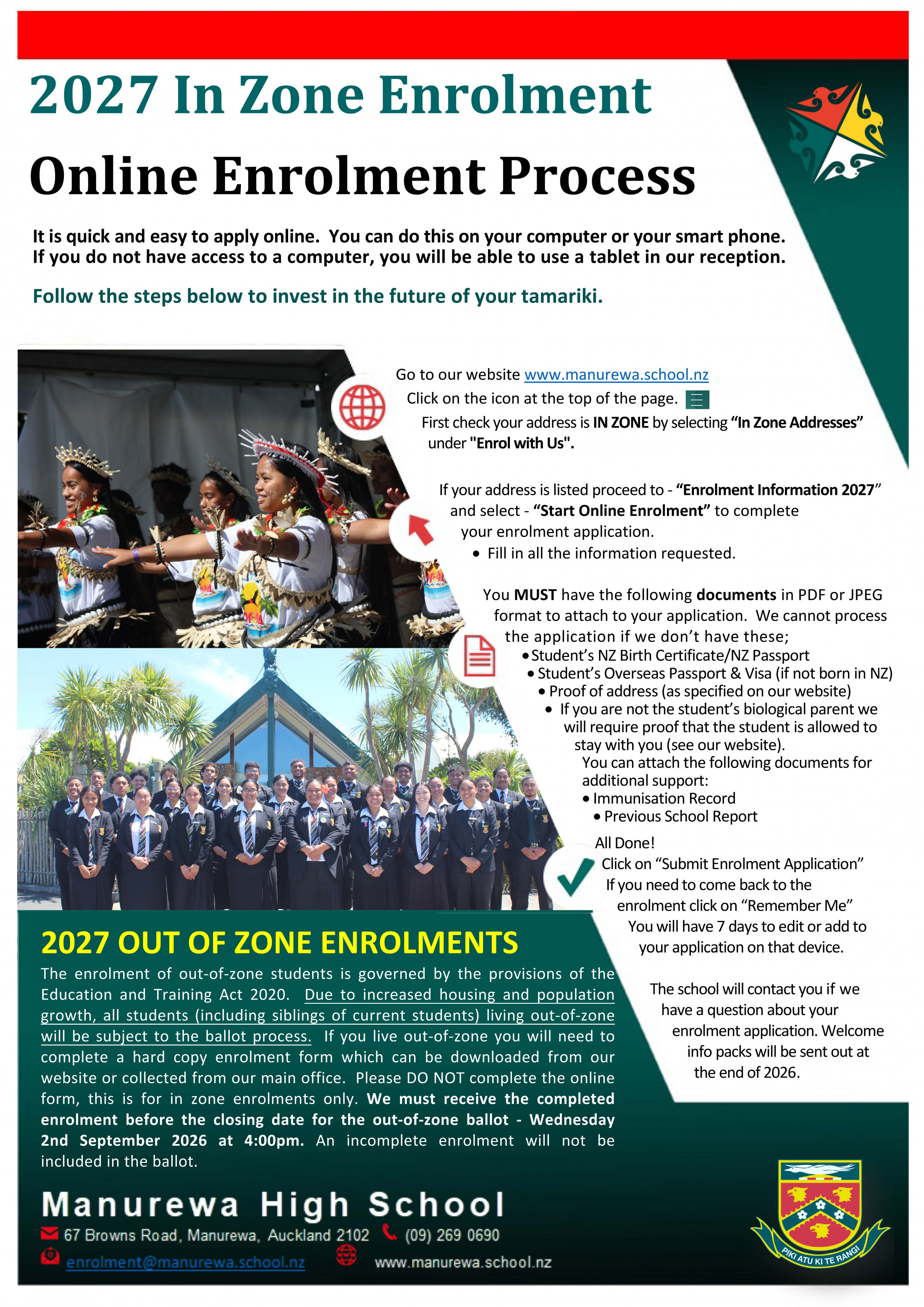 Enrolment Flyer 2027