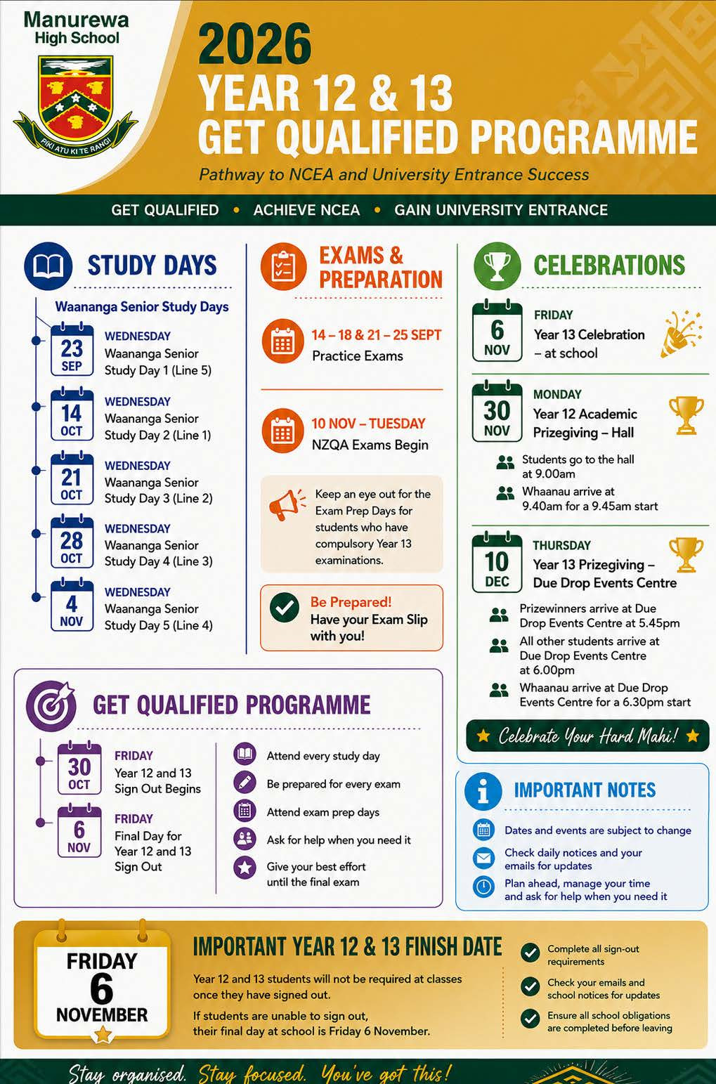 Year 12 & 13 Get Qualified Programme